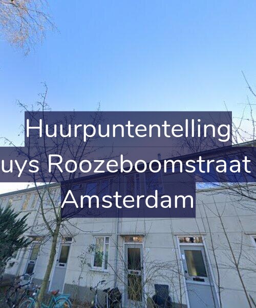 Foto gevel Huurpuntentelling voor Bakhuys Roozeboomstraat 21-1, Amsterdam