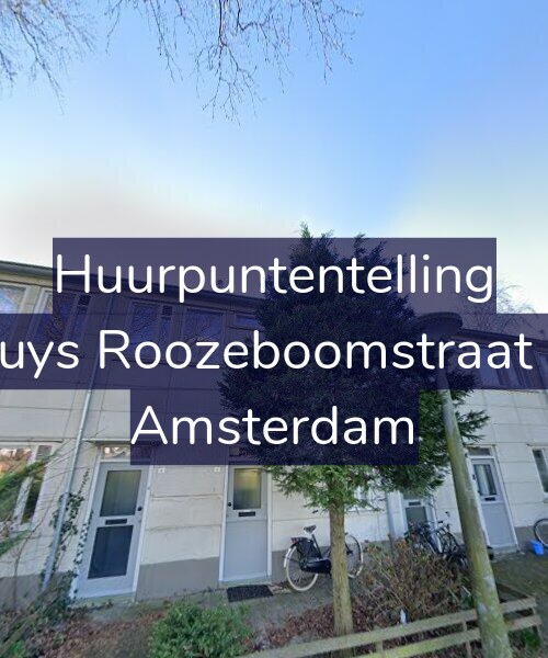Foto gevel Huurpuntentelling voor Bakhuys Roozeboomstraat 19-H, Amsterdam