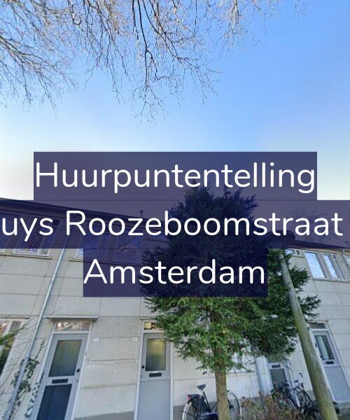 Foto gevel Huurpuntentelling voor Bakhuys Roozeboomstraat 19-1, Amsterdam
