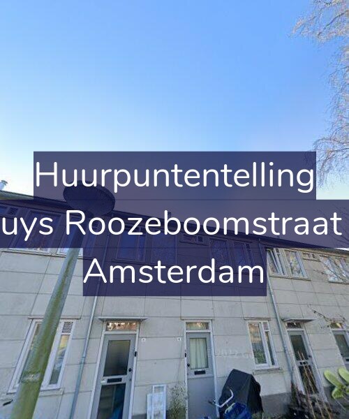Foto gevel Huurpuntentelling voor Bakhuys Roozeboomstraat 16-1, Amsterdam