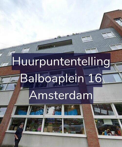 Foto gevel Huurpuntentelling voor Balboaplein 16, Amsterdam