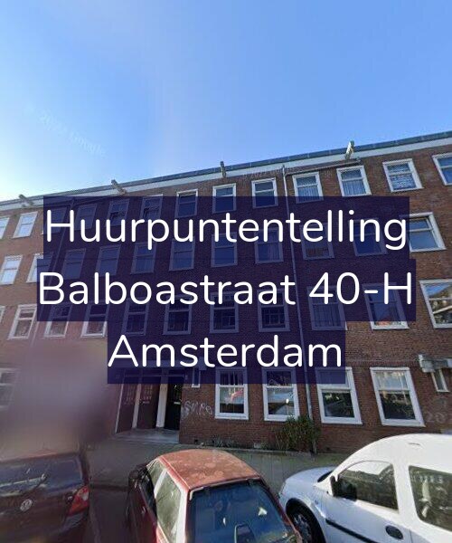 Foto gevel Huurpuntentelling voor Balboastraat 40-H, Amsterdam