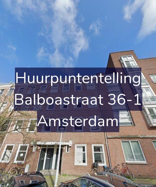 Foto gevel Huurpuntentelling voor Balboastraat 36-1, Amsterdam