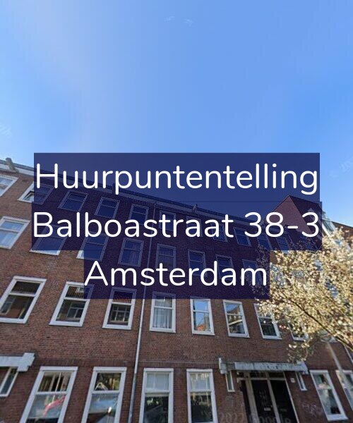 Foto gevel Huurpuntentelling voor Balboastraat 38-3, Amsterdam