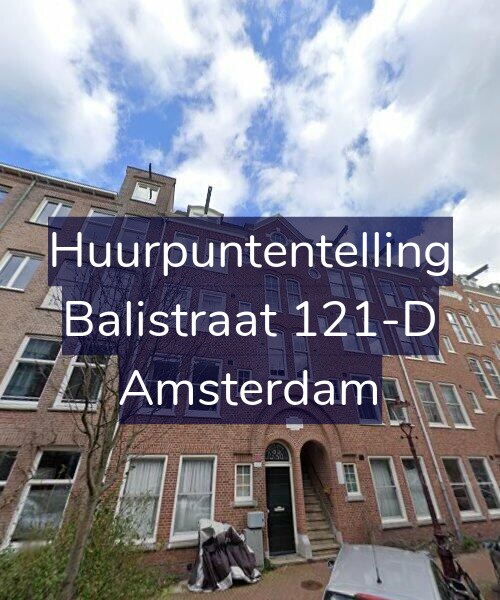 Foto gevel Huurpuntentelling voor Balistraat 121-D, Amsterdam