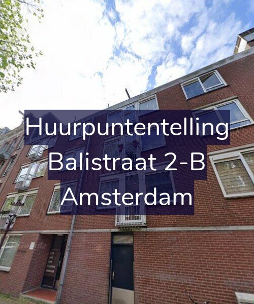 Foto gevel Huurpuntentelling voor Balistraat 2-B, Amsterdam