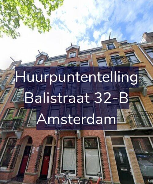 Foto gevel Huurpuntentelling voor Balistraat 32-B, Amsterdam