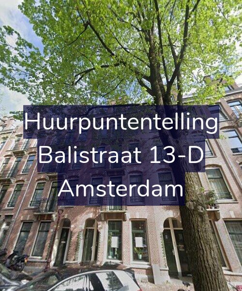 Foto gevel Huurpuntentelling voor Balistraat 13-D, Amsterdam