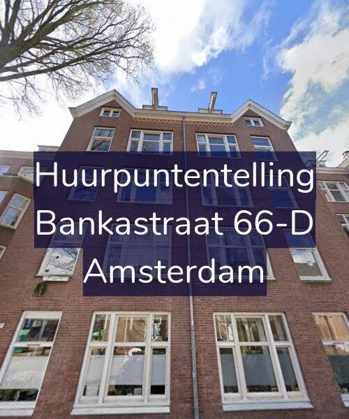 Foto gevel Huurpuntentelling voor Bankastraat 66-D, Amsterdam