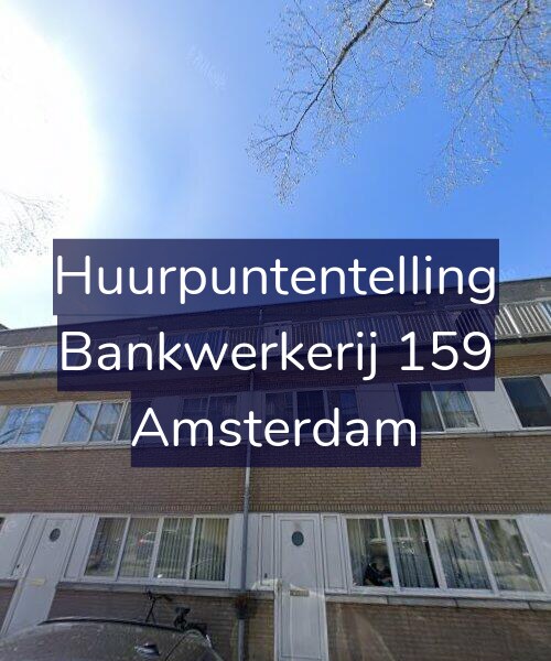 Foto gevel Huurpuntentelling voor Bankwerkerij 159, Amsterdam