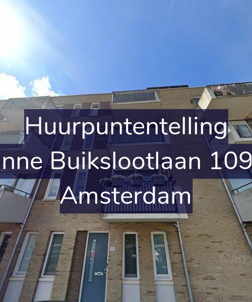 Foto gevel Huurpuntentelling voor Banne Buikslootlaan 109-B, Amsterdam