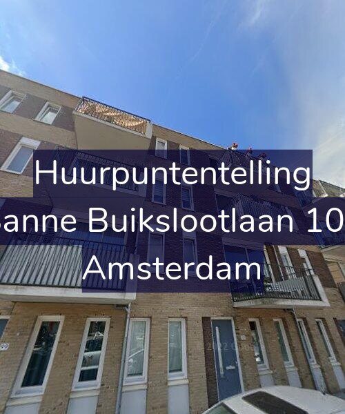 Foto gevel Huurpuntentelling voor Banne Buikslootlaan 101, Amsterdam