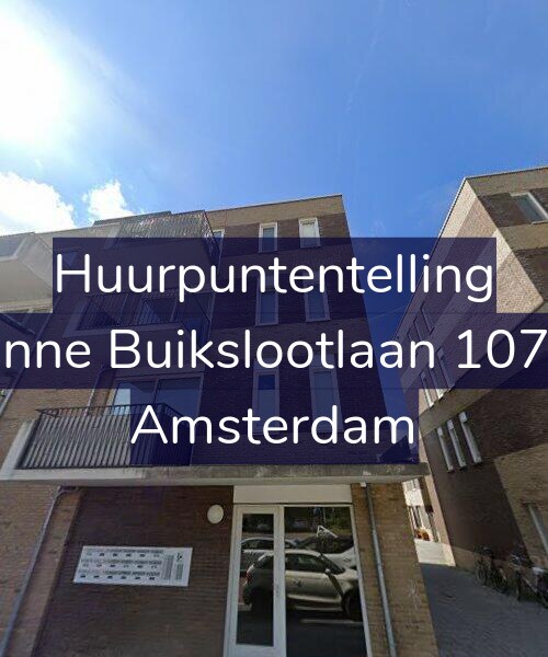 Foto gevel Huurpuntentelling voor Banne Buikslootlaan 107-A, Amsterdam