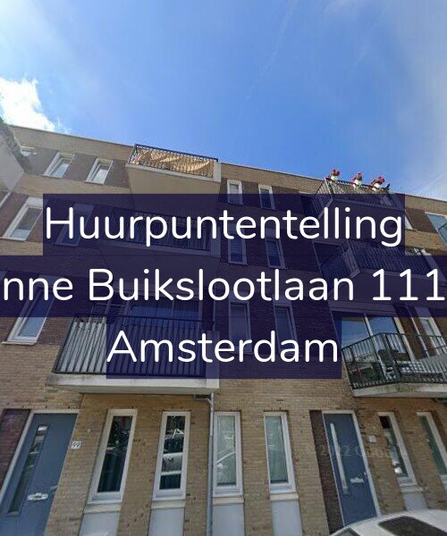 Foto gevel Huurpuntentelling voor Banne Buikslootlaan 111-D, Amsterdam