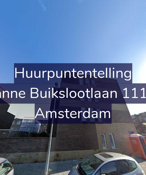 Foto gevel Huurpuntentelling voor Banne Buikslootlaan 111-F, Amsterdam