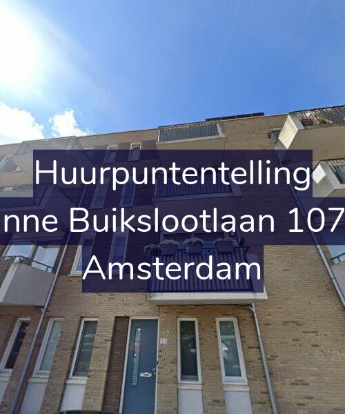 Foto gevel Huurpuntentelling voor Banne Buikslootlaan 107-B, Amsterdam