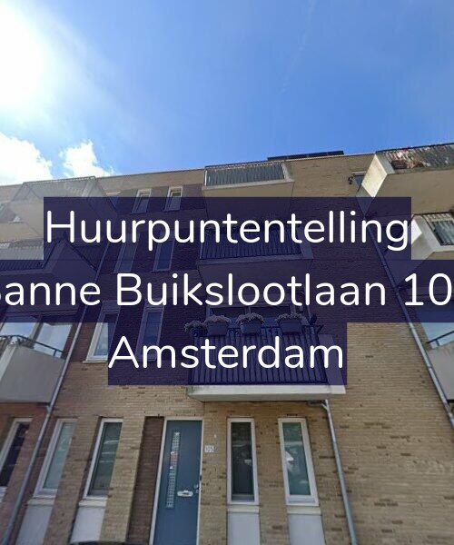 Foto gevel Huurpuntentelling voor Banne Buikslootlaan 105, Amsterdam