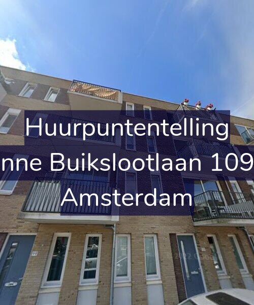 Foto gevel Huurpuntentelling voor Banne Buikslootlaan 109-D, Amsterdam