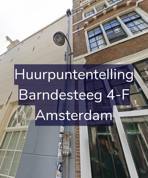 Foto gevel Huurpuntentelling voor Barndesteeg 4-F, Amsterdam