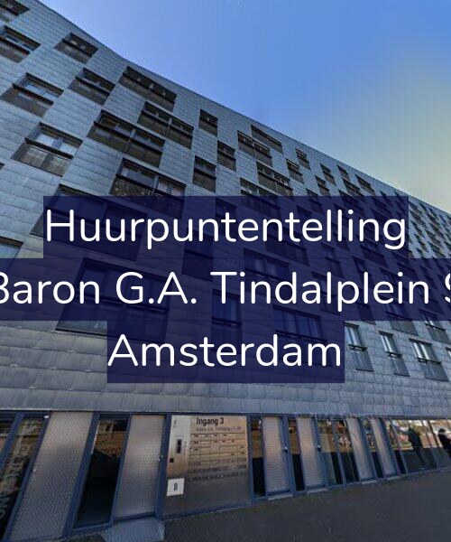 Foto gevel Huurpuntentelling voor Baron G.A. Tindalplein 9, Amsterdam