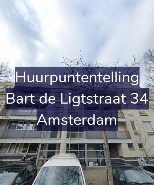 Foto gevel Huurpuntentelling voor Bart de Ligtstraat 34, Amsterdam
