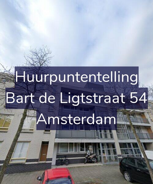 Foto gevel Huurpuntentelling voor Bart de Ligtstraat 54, Amsterdam