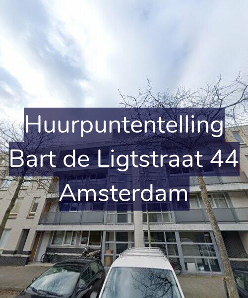Foto gevel Huurpuntentelling voor Bart de Ligtstraat 44, Amsterdam