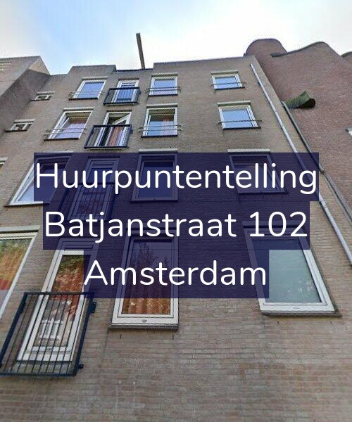 Foto gevel Huurpuntentelling voor Batjanstraat 102, Amsterdam