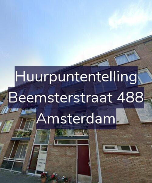 Foto gevel Huurpuntentelling voor Beemsterstraat 488, Amsterdam