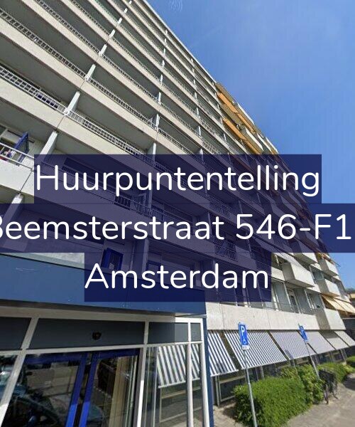 Foto gevel Huurpuntentelling voor Beemsterstraat 546-F10, Amsterdam
