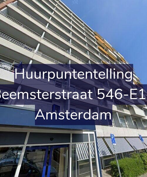 Foto gevel Huurpuntentelling voor Beemsterstraat 546-E10, Amsterdam