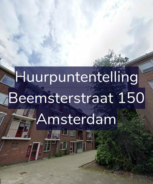 Foto gevel Huurpuntentelling voor Beemsterstraat 150, Amsterdam