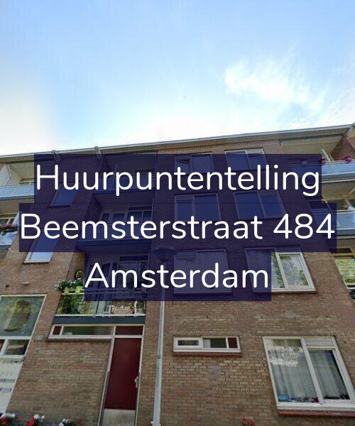 Foto gevel Huurpuntentelling voor Beemsterstraat 484, Amsterdam