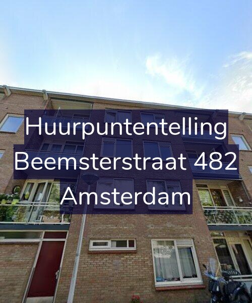 Foto gevel Huurpuntentelling voor Beemsterstraat 482, Amsterdam
