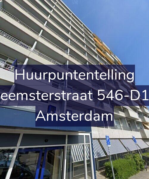 Foto gevel Huurpuntentelling voor Beemsterstraat 546-D12, Amsterdam