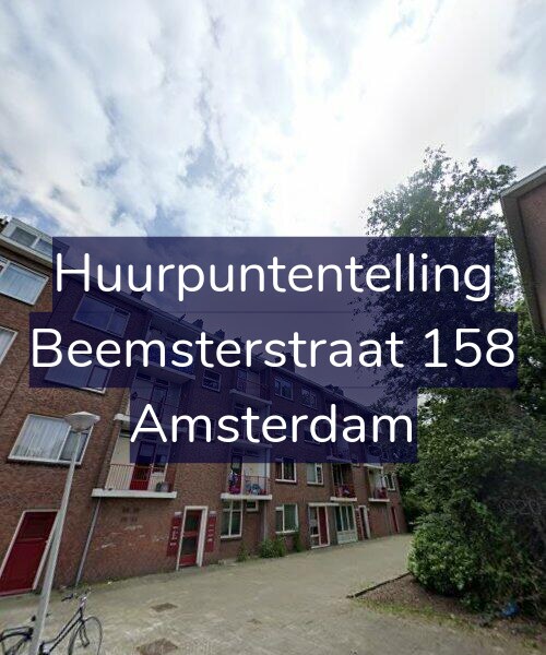 Foto gevel Huurpuntentelling voor Beemsterstraat 158, Amsterdam
