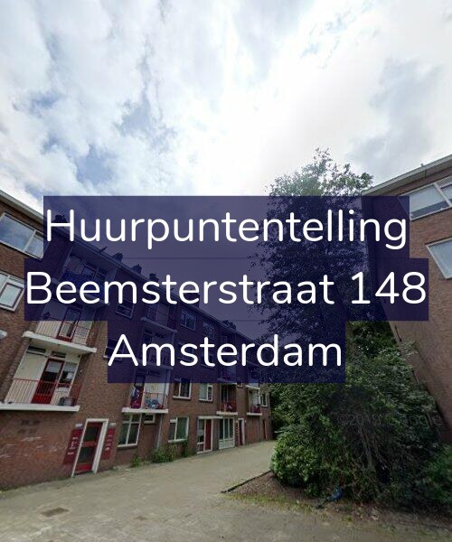 Foto gevel Huurpuntentelling voor Beemsterstraat 148, Amsterdam