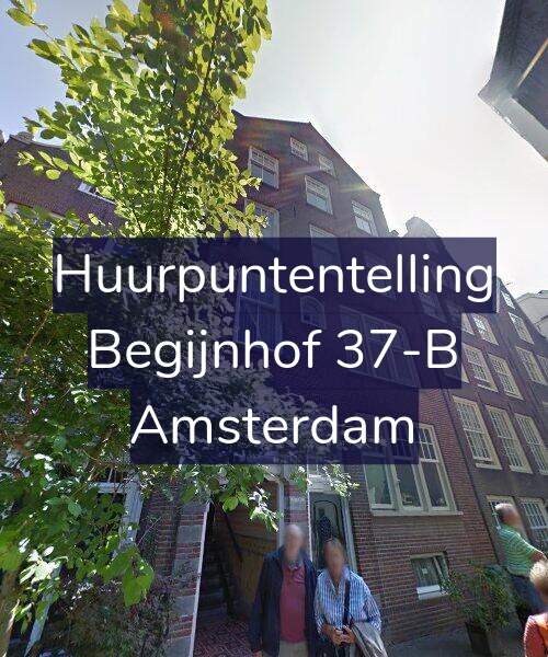 Foto gevel Huurpuntentelling voor Begijnhof 37-B, Amsterdam