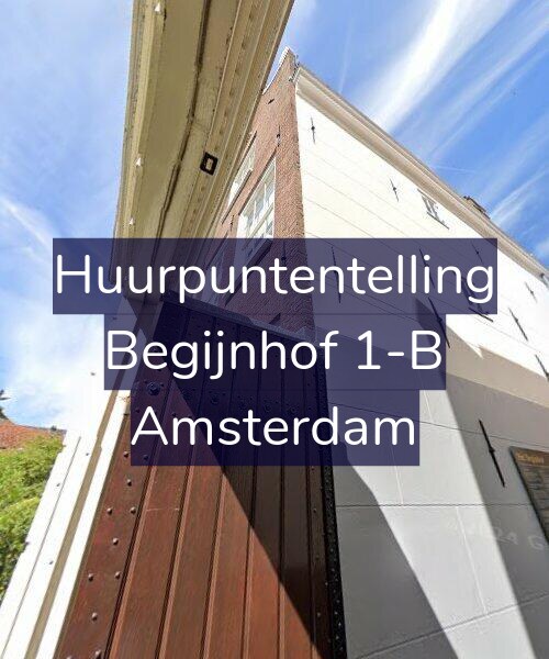 Foto gevel Huurpuntentelling voor Begijnhof 1-B, Amsterdam