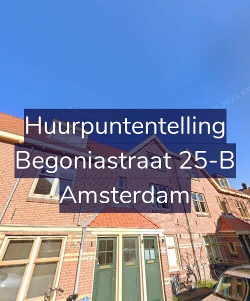 Foto gevel Huurpuntentelling voor Begoniastraat 25-B, Amsterdam