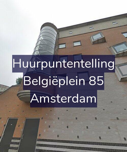 Foto gevel Huurpuntentelling voor Belgiëplein 85, Amsterdam