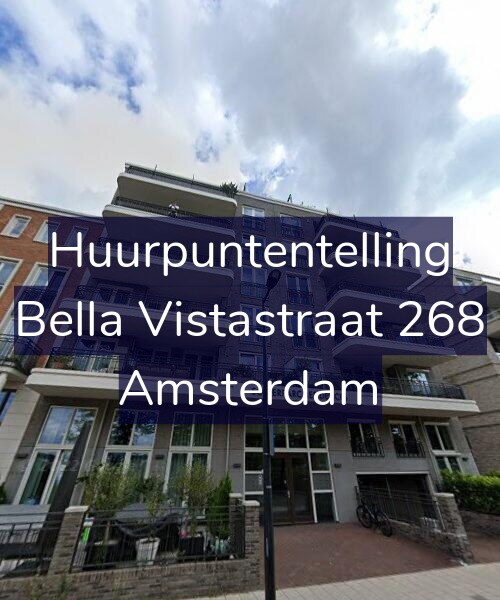 Foto gevel Huurpuntentelling voor Bella Vistastraat 268, Amsterdam