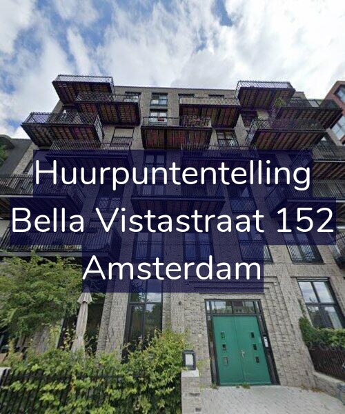 Foto gevel Huurpuntentelling voor Bella Vistastraat 152, Amsterdam
