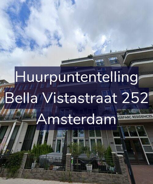 Foto gevel Huurpuntentelling voor Bella Vistastraat 252, Amsterdam