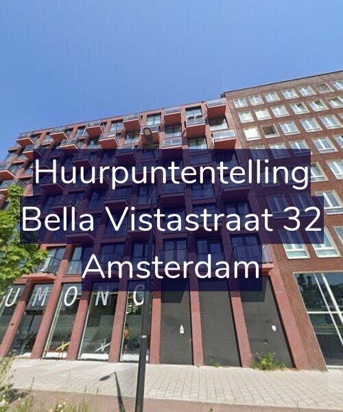 Foto gevel Huurpuntentelling voor Bella Vistastraat 32, Amsterdam
