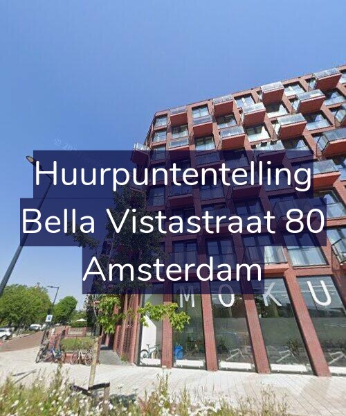 Foto gevel Huurpuntentelling voor Bella Vistastraat 80, Amsterdam
