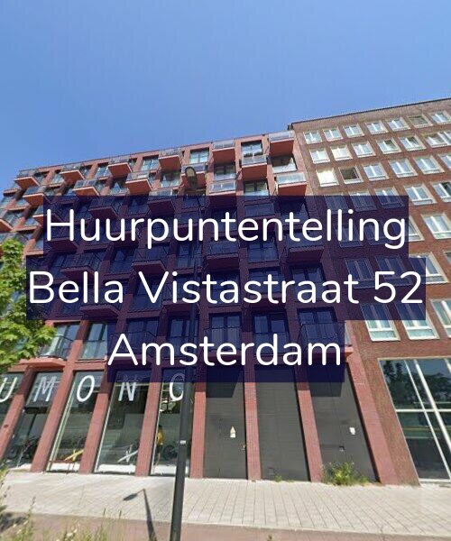 Foto gevel Huurpuntentelling voor Bella Vistastraat 52, Amsterdam