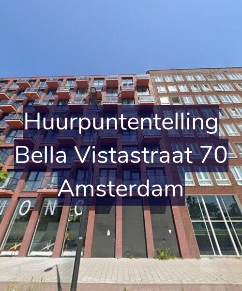 Foto gevel Huurpuntentelling voor Bella Vistastraat 70, Amsterdam