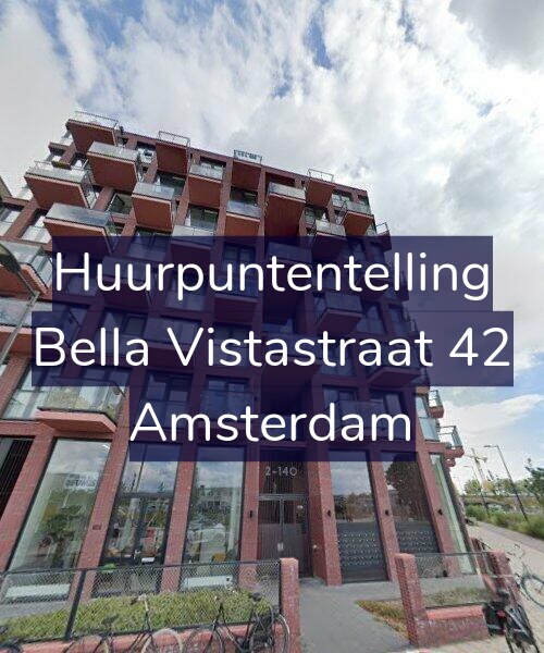 Foto gevel Huurpuntentelling voor Bella Vistastraat 42, Amsterdam