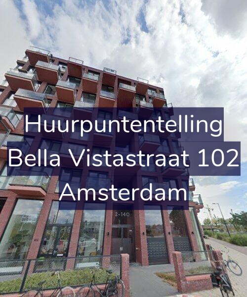 Foto gevel Huurpuntentelling voor Bella Vistastraat 102, Amsterdam